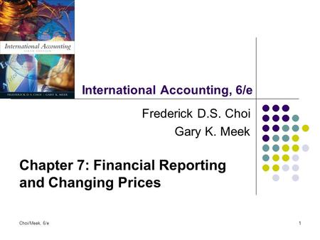 International Accounting, 6/e