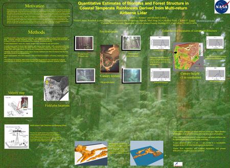 Quantitative Estimates of Biomass and Forest Structure in Coastal Temperate Rainforests Derived from Multi-return Airborne Lidar Marc G. Kramer 1 and Michael.