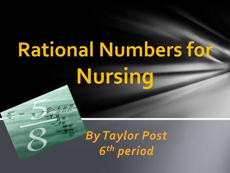 By Taylor Post 6 th period. Well lets say that you get sick. If they give you too much medicine it could make you even worse! If they give you to little.