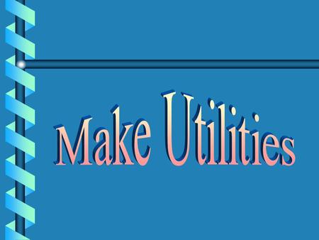 Introduction make is a UNIX utility for building projects that are comprised of multiple source filesmake is a UNIX utility for building projects that.