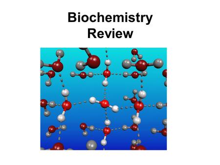 Biochemistry Review.