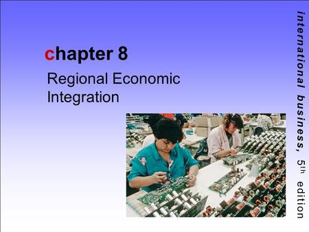 Regional Economic Integration