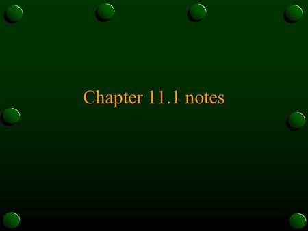 Chapter 11.1 notes. Saving Saving = not spending $ Investment – use of income today for a future benefit.