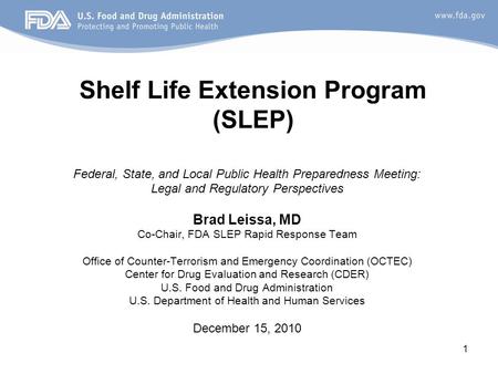 Shelf Life Extension Program (SLEP)