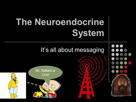 The Neuroendocrine System It’s all about messaging Mr. Ballard is Cool.