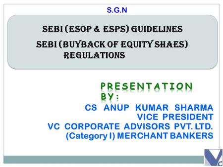 SEBI (ESOP & ESPS) GUIDELINES