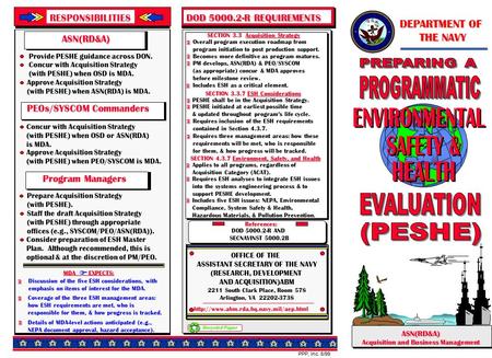 DEPARTMENT OF THE NAVY THE NAVY ASN(RD&A) Acquisition and Business Management Recycled Paper SECTION 3.3 Acquisition Strategy Becomes more definitive as.