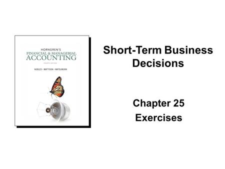 Short-Term Business Decisions