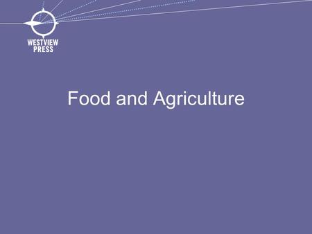 Food and Agriculture. Point Source Pollution Comes from a specific source Can be monitored and controlled by a permit system.