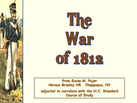 From Susan M. Pojer Horace Greeley HS Chappaqua, NY adjusted to correlate with the N.C. Standard Course of Study.