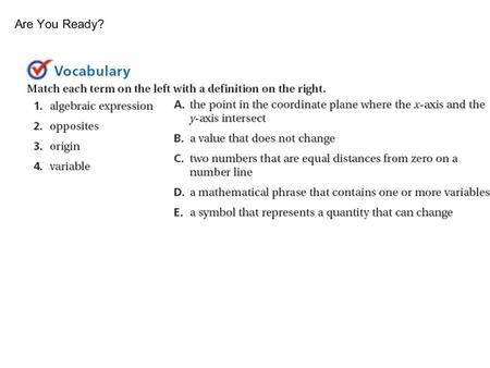 Foundations for Functions Classify and order real numbers. Objective.