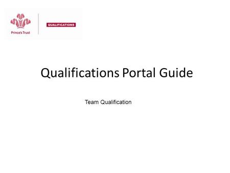 Qualifications Portal Guide