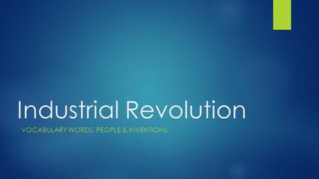 Industrial Revolution