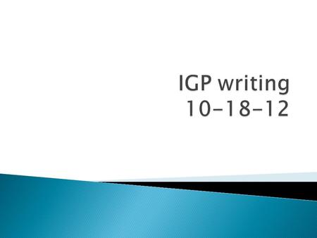  In Cluster, all teachers will write a clear goal for their IGP (Reflective Journal) that is aligned to the cluster and school goal.