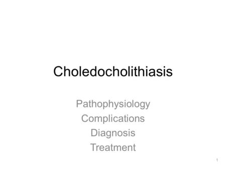 Pathophysiology Complications Diagnosis Treatment