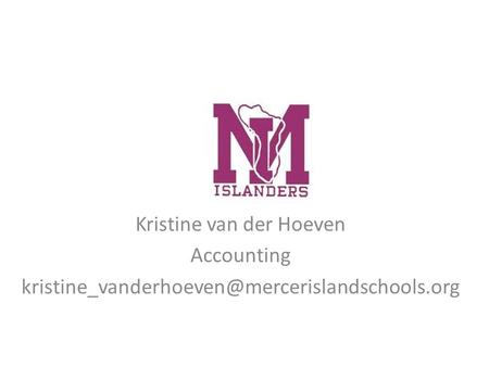 Kristine van der Hoeven Accounting