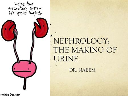 NEPHROLOGY: THE MAKING OF URINE