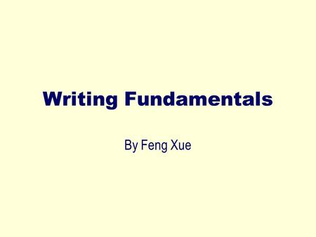 Writing Fundamentals By Feng Xue. Contents Capitalisation Comma vs. period Connecting sentences –and, so, but, also Layout of English passages –Indentation.