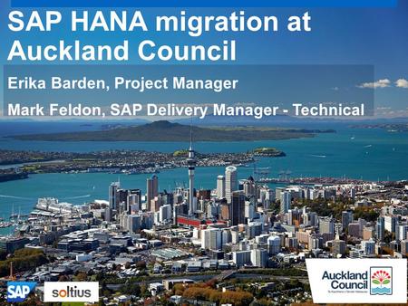 SAP HANA migration at Auckland Council