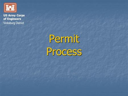 Permit Process.