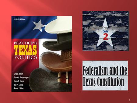 1.  Federalism  Division of power between national and regional governments  “A system of states within a state” 2Copyright © 2014 Cengage Learning.