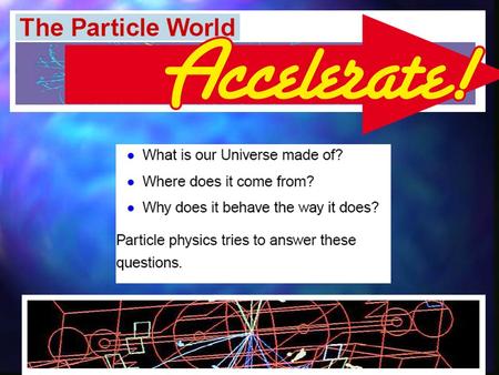 What are we made of ? Neutrinos Building a Particle Collider The ring is 27km round and on average 100m underground CERN – LEP, LHC.