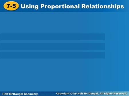 Using Proportional Relationships