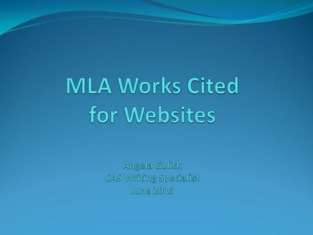 Sample Works Cited Templates You can select a link below to get information on a particular source. To get back to this page, select the symbol next to.