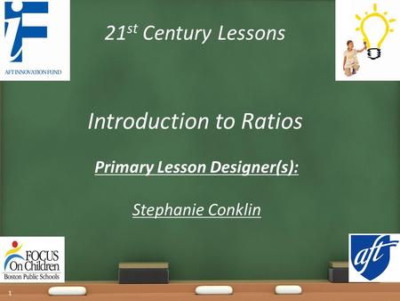 Introduction to Ratios