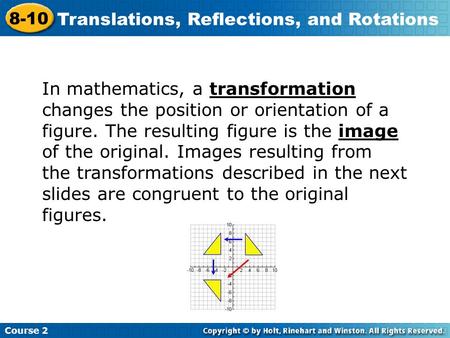 Translations, Reflections, and Rotations