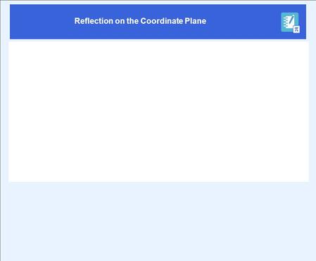 Reflection on the Coordinate Plane