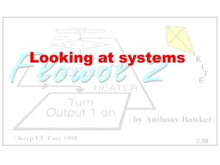 Looking at systems. What is a SYSTEM? The radiator makes the room warmer by turning ON when the temperature of the room is lower than required The THERMOSTAT.