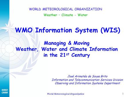 WORLD METEOROLOGICAL ORGANIZATION