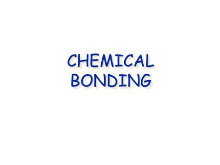 CHEMICAL BONDING Cocaine