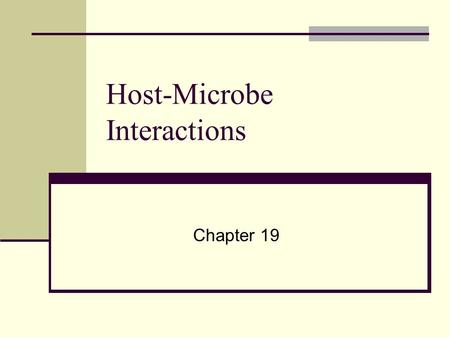 Host-Microbe Interactions