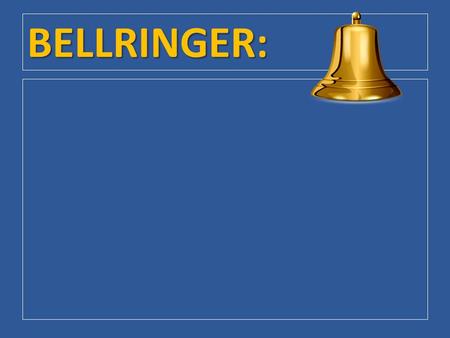 BELLRINGER:. Chapter 8 / Section 2: How Federal Courts Are Organized.