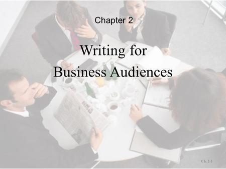 Writing for Business Audiences