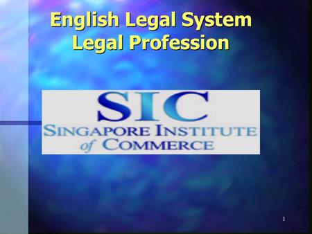 1 English Legal System Legal Profession. 2 Barristers & Solicitors UK is one of only three countries to have a divided legal profession. We say the profession.