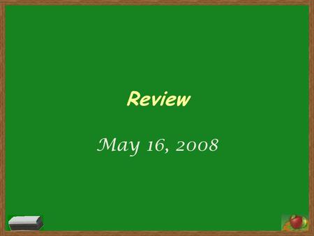 Review May 16, 2008. Right Triangles The altitude to the hypotenuse of a right triangle divides the triangle into two triangles that are similar to the.