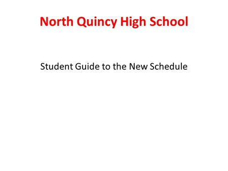 North Quincy High School