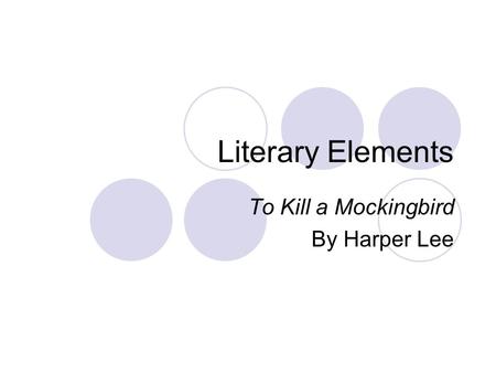 To Kill a Mockingbird By Harper Lee