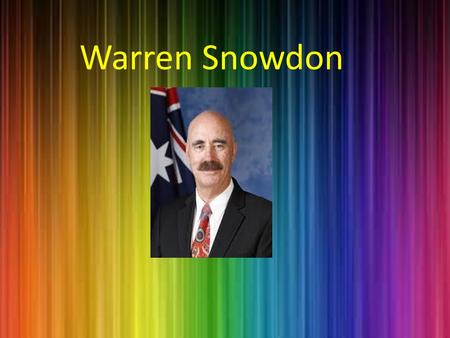 Warren Snowdon. Federal member for lingiari Northern Territory (NT) Lingiari.