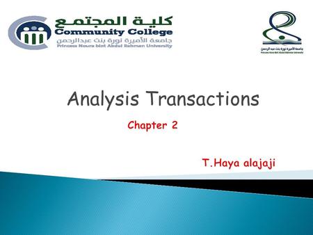 Analysis Transactions