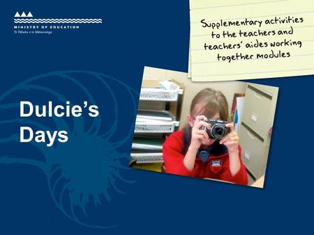 Dulcie’s Days. Achromatopsia What does it mean for Dulcie? »Colour blindness – I can see red most of the time. »Low vision. »Extremely light sensitive.