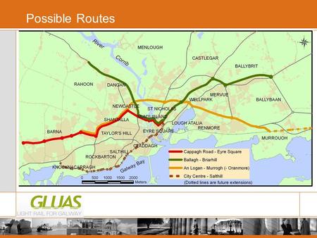 Possible Routes. The Salmon Weir Crossing – A new bridge A new Bridge The Salmon Weir Crossing A new Bridge.