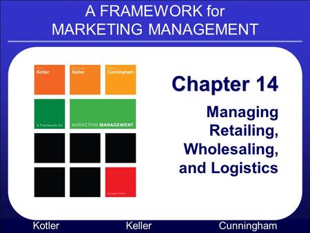 A FRAMEWORK for MARKETING MANAGEMENT