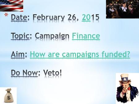 * A committee set up by a corporation, labor union, or interest group that raises and spends campaign money from voluntary donations. * PAC must give.