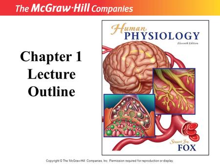 Copyright © The McGraw-Hill Companies, Inc. Permission required for reproduction or display. Chapter 1 Lecture Outline.