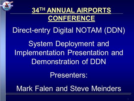 34TH ANNUAL AIRPORTS CONFERENCE