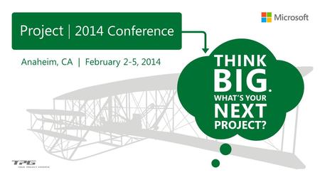 Microsoft Project Conference 2014